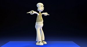 Low Poly Toon Old Man