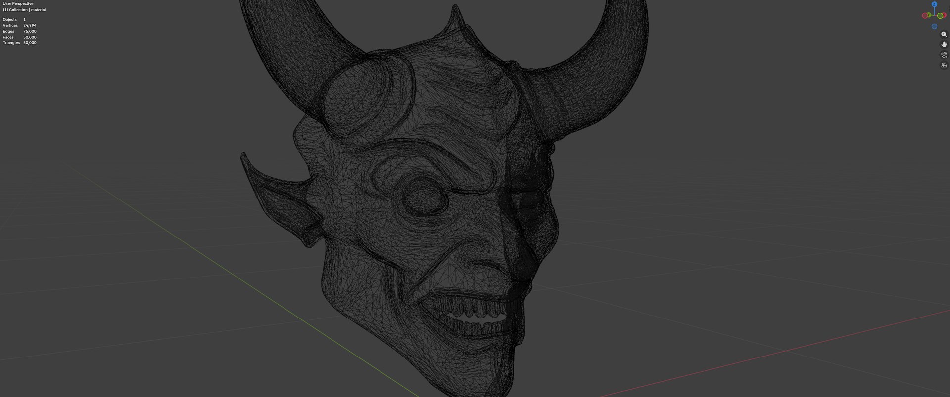 Devil Satan Mask Model - TurboSquid 2503256