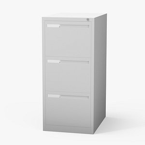 Filing Cabinet 3 Drawer Grey