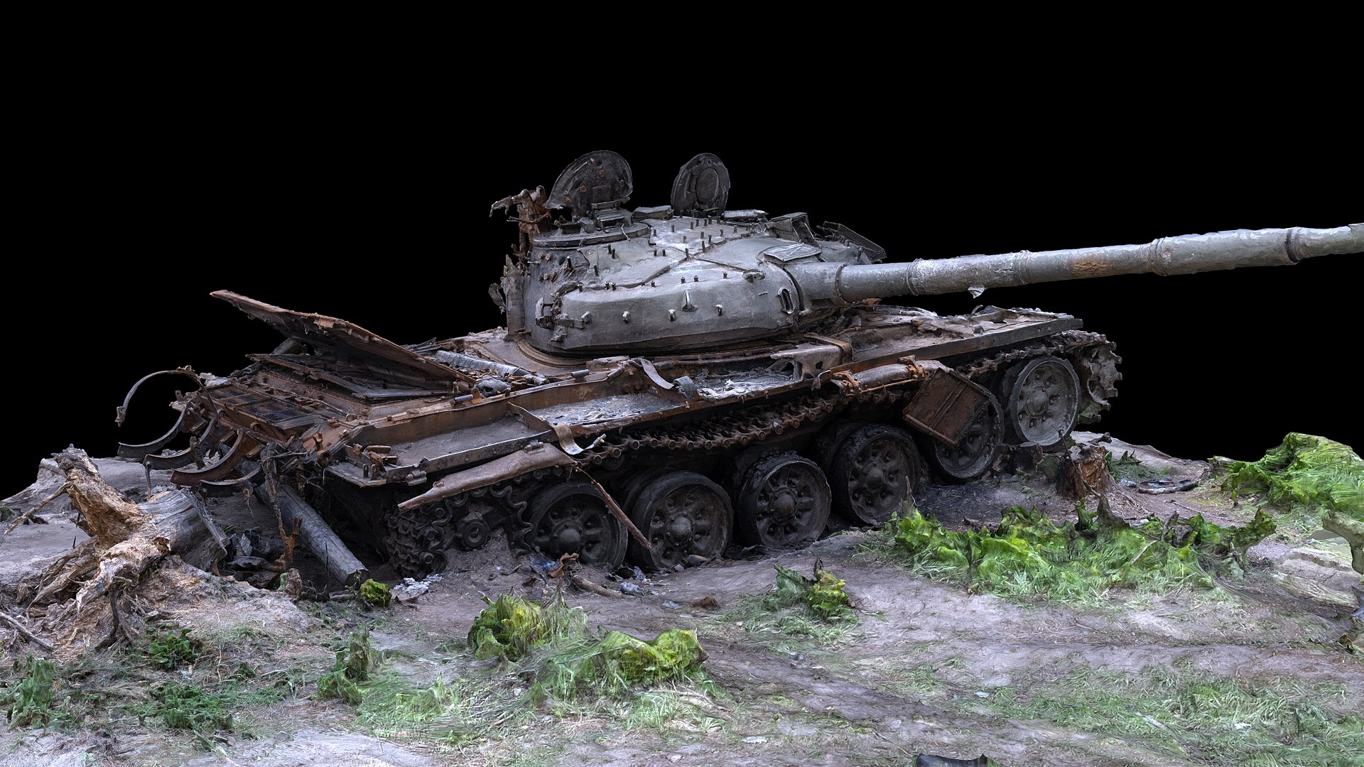 3D Destroyed Russian Tank In Ukraine 2022 - TurboSquid 1905534