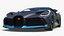 Bugatti Divo Titanium Liquid Silver 3D model