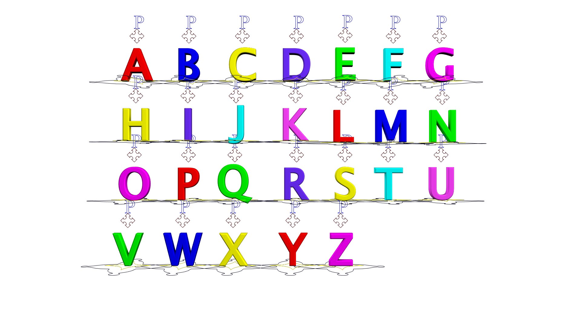 Alphabets Rig With Stretch And Squash 3D - TurboSquid 1926920