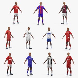 soccer players 3D