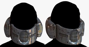 3D Gas mask respirator scifi futuristic model model