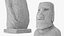 Moai Hoa Hakananai Branco para impressão 3D