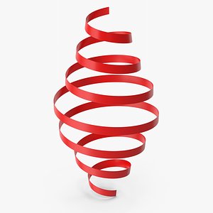 Red Curly Ribbon