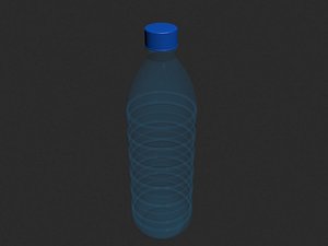 3D model water bottle