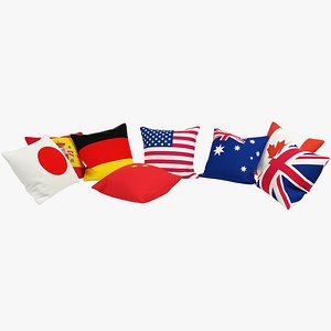 3D model Flags Pillows V1