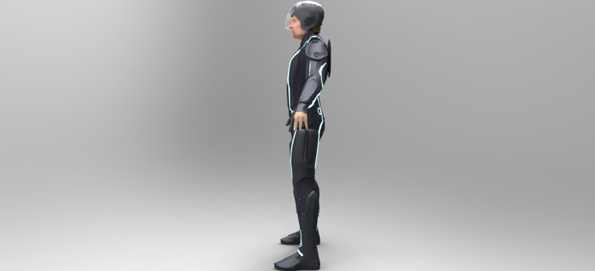 3d Sam Flynn Tron: Legacy Model