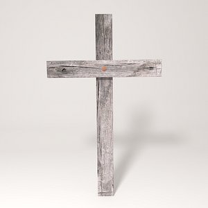 3ds wooden cross wood