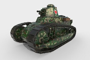 tank renault 3D model