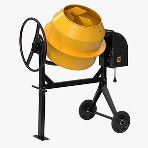 Portable Concrete Mixer 01 3D model