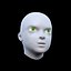 Cartoonish-like female head basemesh