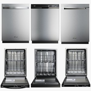 Whirlpool Dishwasher Collection 3D model