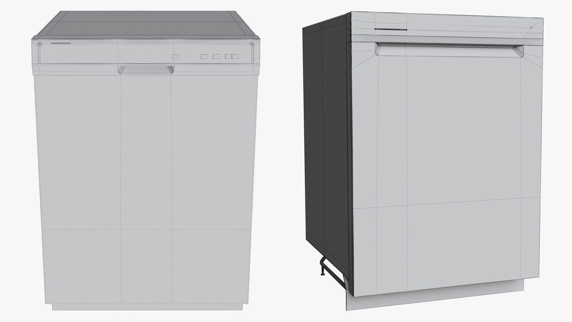 Whirlpool Dishwasher Collection 3D Model TurboSquid 2030956