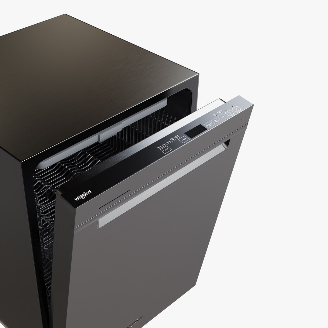 Whirlpool Dishwasher Collection 3D Model TurboSquid 2030956