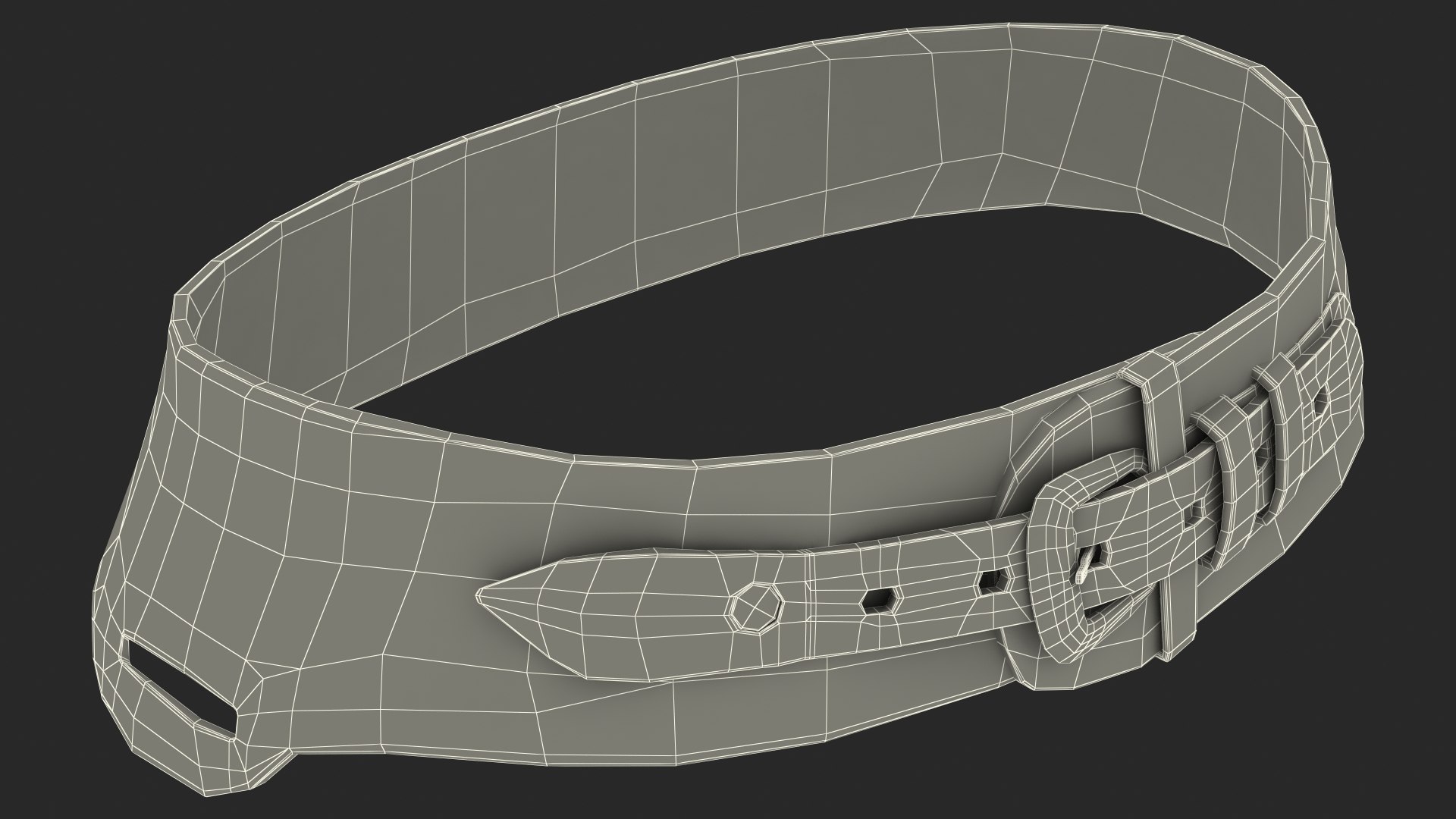 Gun Belt Leather Black 3D - TurboSquid 1807386