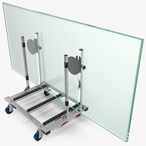 clamp glass transport wagon 3D model