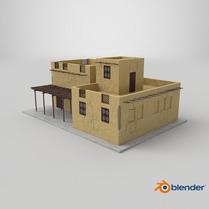 3D Middle Eastern Traditional House