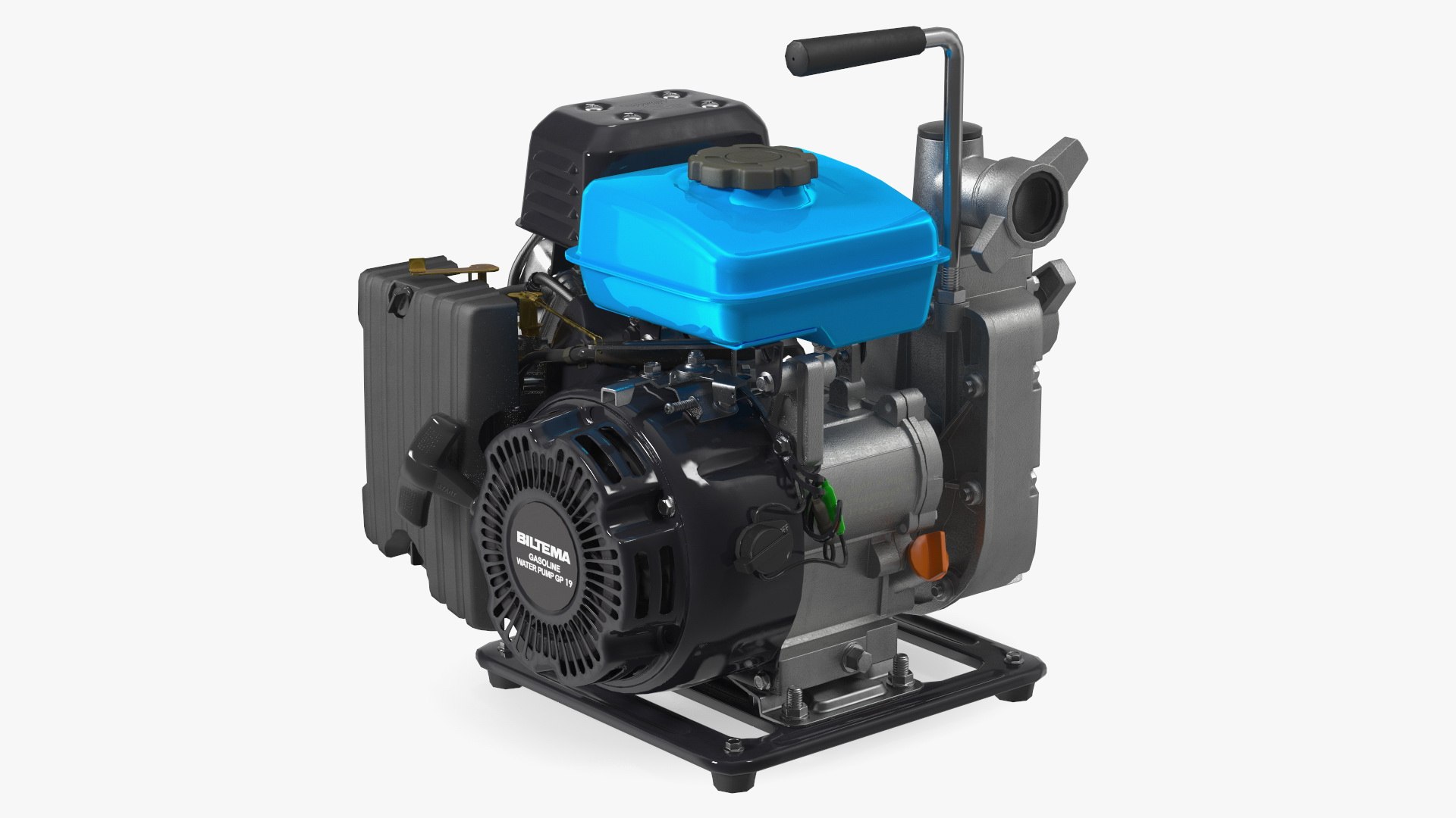 Gasoline Water Pump Biltema 3D model preview