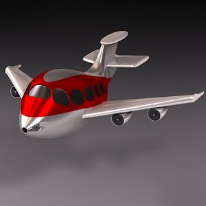 3d airplane sharper model