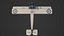 3D model avro 504k biplane