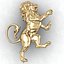 lion heraldic 3D model