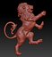 lion heraldic 3D model