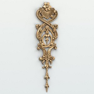 Carved decor vertical 011