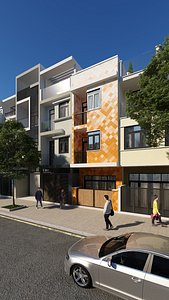 3DS max Model Full Materials + settings Exterior House P8