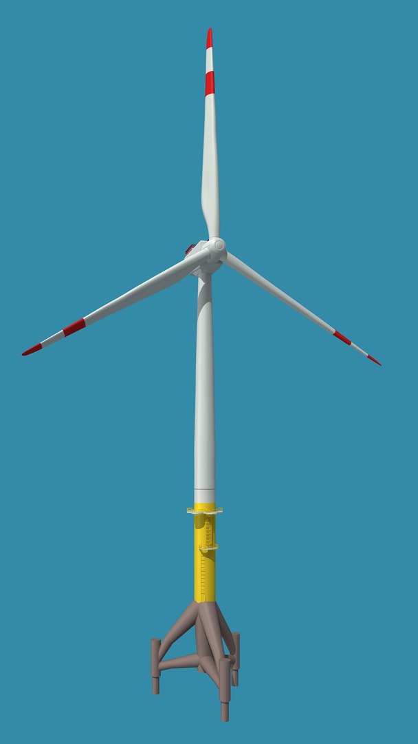 3d Wind Energy Turbine Shore