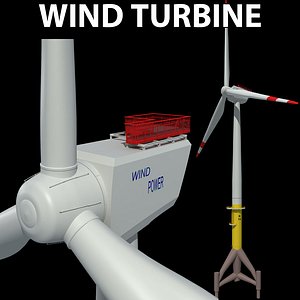 3d wind energy turbine shore