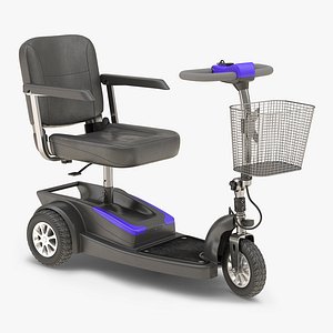 Electric Wheelchair Rigged 3D Model