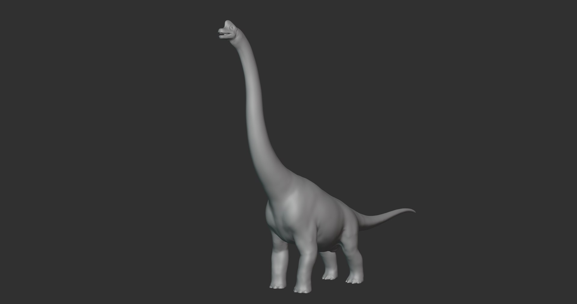3D Brachiosaurus Dinosaur Basemesh model - TurboSquid 2107626