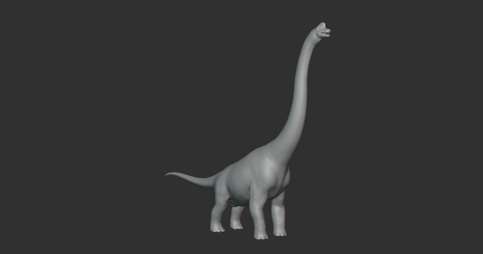 3D Brachiosaurus Dinosaur Basemesh model - TurboSquid 2107626