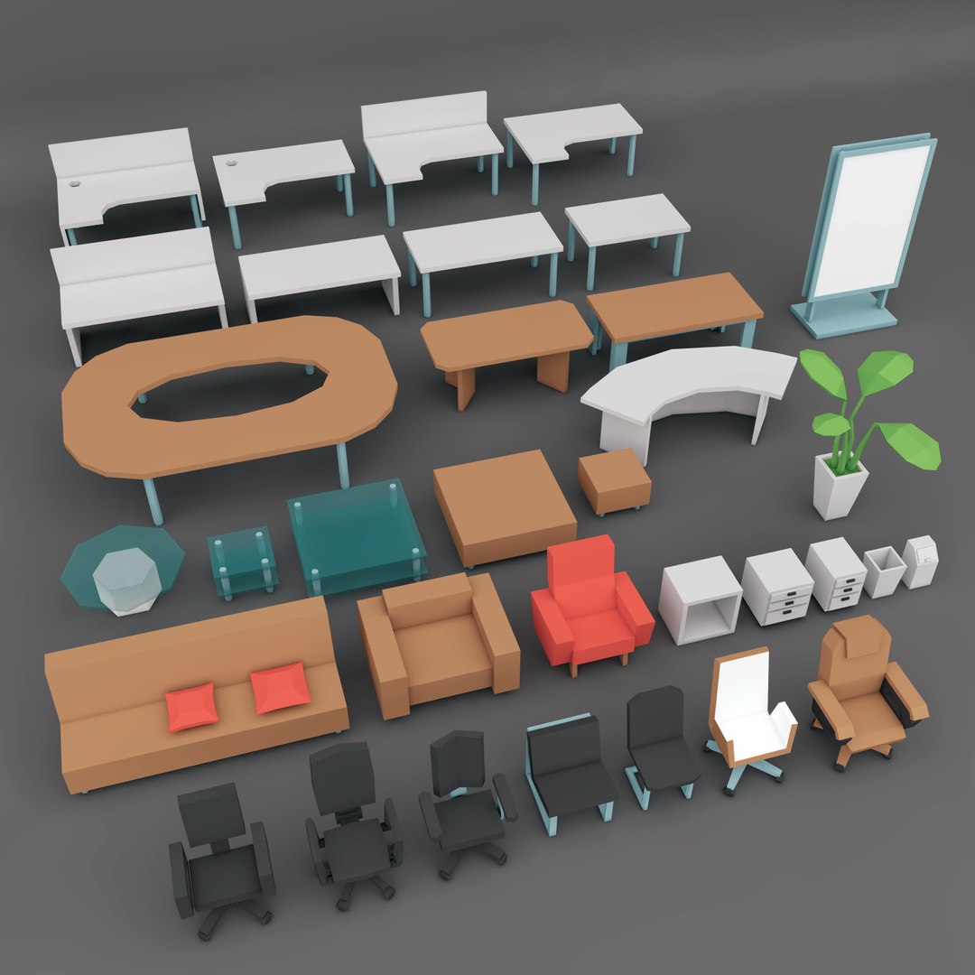 Office Items Model - TurboSquid 1169115