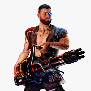 Cyberpunk Chernobog Robot 3D model