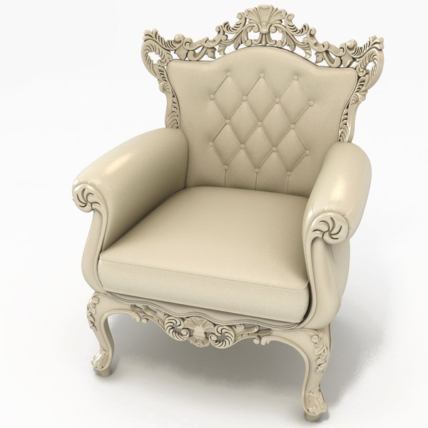 3d royal armchair ro