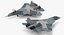 3D model Rigged Russian Military Aircrafts Collection 4