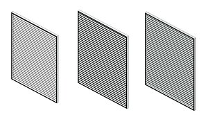 Louvre Curtain Wall Panel model