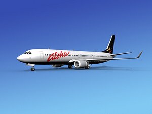 3d 737-900er 737 airplane 737-900 model