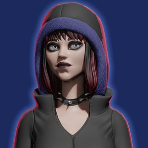 Rigged Stylized Female Character - Mirabelle 3D