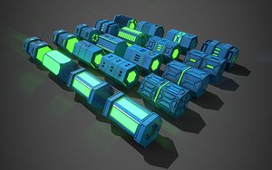 3D NGon Box Collection Plastic model