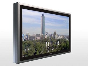 sony plasma tv 3d model