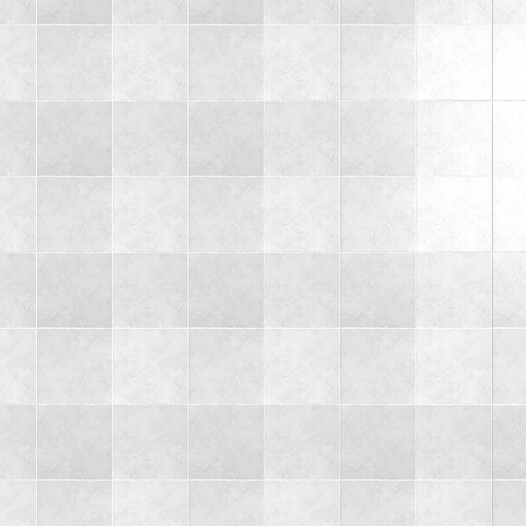 white tile 3d obj