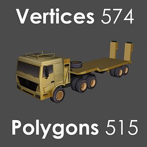 Tank Transporter Truck model