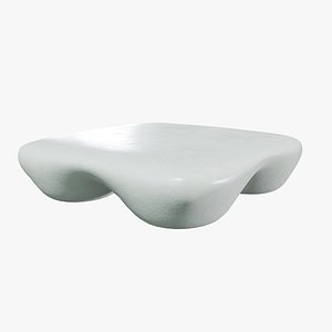 Rounded Square Quad V2 Coffee Table in Natural White Ruiz Serra