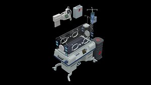 3D model Medical Infant Incubator