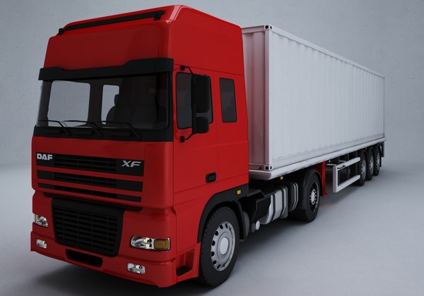 3D model daf xf truck