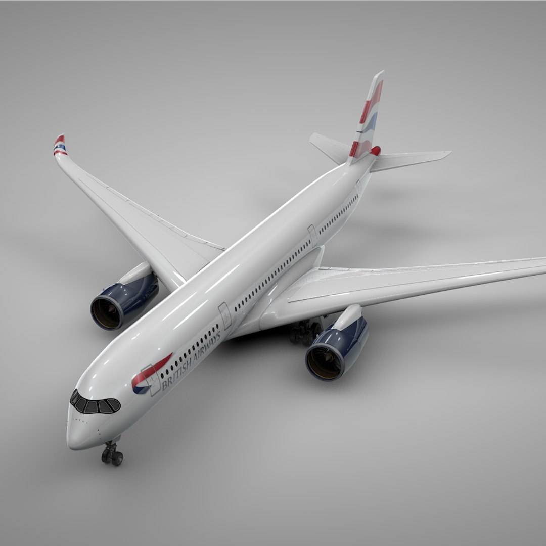 Airbus a350-900 british airways 3D model - TurboSquid 1428589